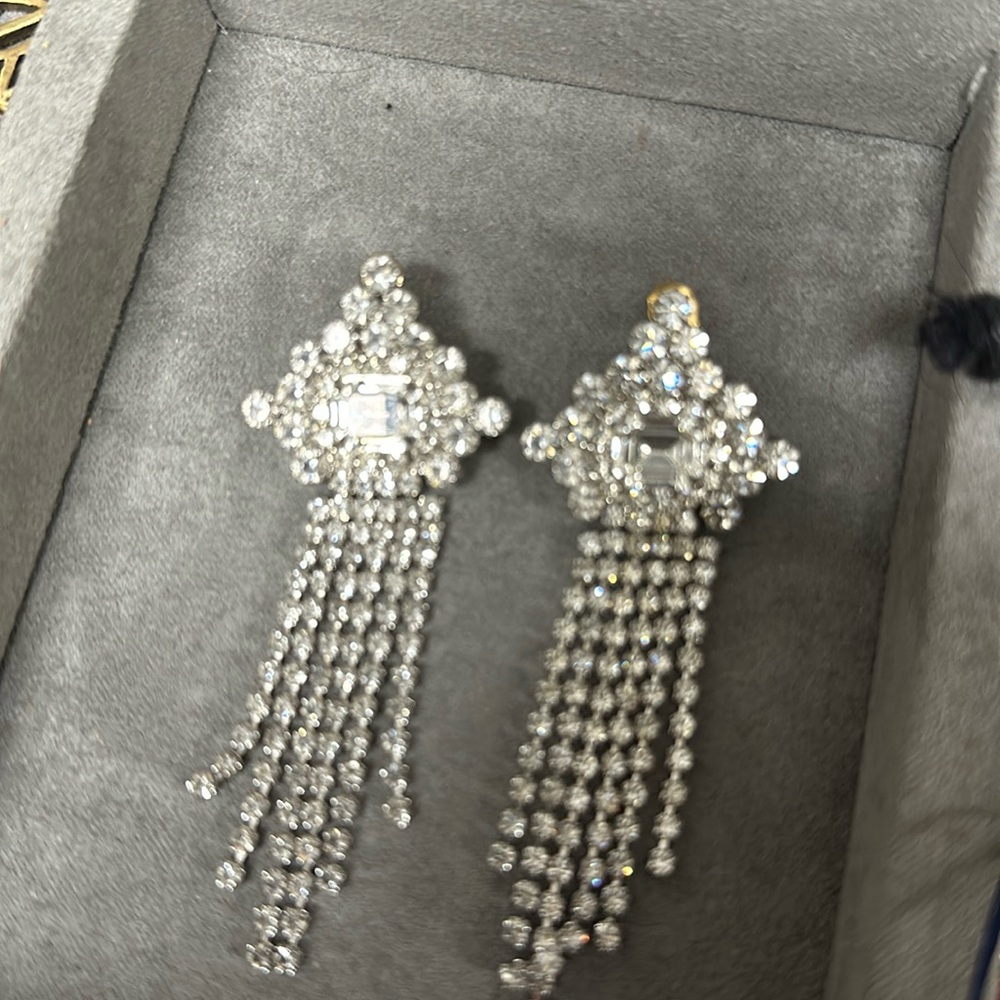Rhinestone earrings